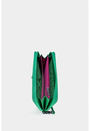 Billetera Portachequera Harrington Para Mujer En Lona Billetera Portachequera Harrington Para Mujer En Lona Verde NAPPA