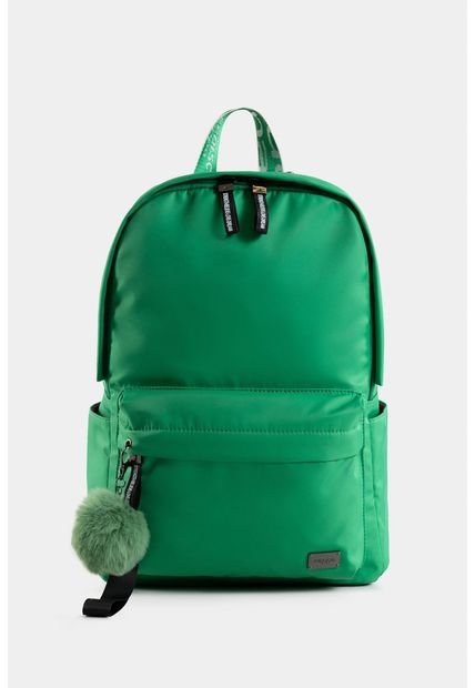 Morral Astor En Lona Con Tiras Estampadas Morral Astor En Lona Con Tiras Estampadas Verde NAPPA