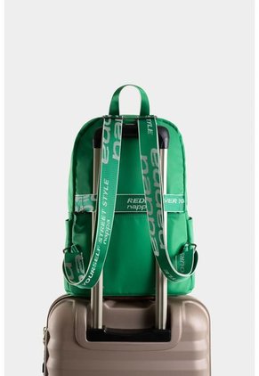 Morral Astor En Lona Con Tiras Estampadas Morral Astor En Lona Con Tiras Estampadas Verde NAPPA