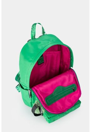 Morral Astor En Lona Con Tiras Estampadas Morral Astor En Lona Con Tiras Estampadas Verde NAPPA