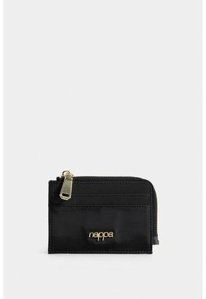 Portatarjetas Documentos Linar Pequeño En Textil Portatarjetas Documentos Linar Pequeño En Textil Negro NAPPA