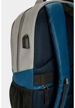 Bolso Para Hombre Tipo Tula Morral En Lona Encerada Con Sistema De Malla Para Casco Bolso Para Hombre Tipo Tula Morral En Lona Encerada Con Sistema De Malla Para Casco Azul NAPPA