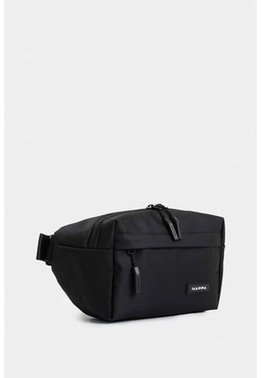 Bolso Para Hombre Tipo Riñonera En En Lona Bolso Para Hombre Tipo Riñonera En En Lona Negro NAPPA