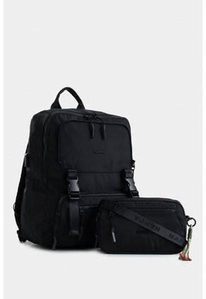 Morral Garner En Lona Tipo Cargo Con Bolsillos Removibles Morral Garner En Lona Tipo Cargo Con Bolsillos Removibles Negro NAPPA