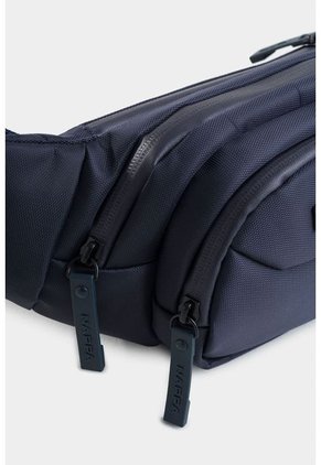 Bolso Tipo Riñonera Para Hombre En Lona Con Bolsillo Frontal Bolso Tipo Riñonera Para Hombre En Lona Con Bolsillo Frontal Azul NAPPA