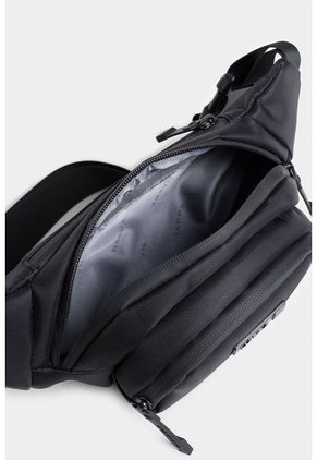 Bolso Tipo Riñonera Para Hombre En Lona Con Bolsillo Frontal Bolso Tipo Riñonera Para Hombre En Lona Con Bolsillo Frontal Negro NAPPA