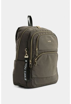 Bolso Tipo Tula Morral En Lona Con Cierres Metálicos Bolso Tipo Tula Morral En Lona Con Cierres Metálicos Verde NAPPA