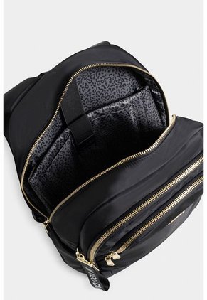 Bolso Tipo Tula Morral En Lona Con Cierres Metálicos Bolso Tipo Tula Morral En Lona Con Cierres Metálicos Negro NAPPA