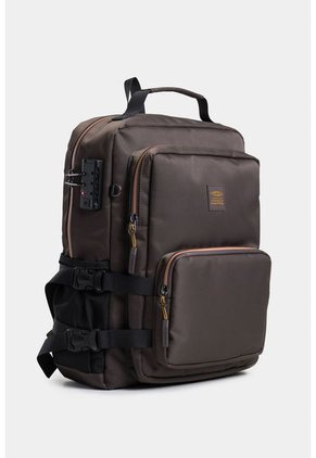 Bolso Tipo Morral Estructurado Con Cierres Impermeables Bolso Tipo Morral Estructurado Con Cierres Impermeables Tabaco NAPPA