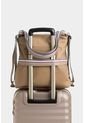 Bolso Tipo Shopping Mediano Con Cierre Principal Y Tiras Convertibles Bolso Tipo Shopping Mediano Con Cierre Principal Y Tiras Convertibles Crema NAPPA de Nappa
