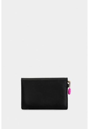 Billetera Fold Davenport En Textil Con Tapa Billetera Fold Davenport En Textil Con Tapa Negro NAPPA