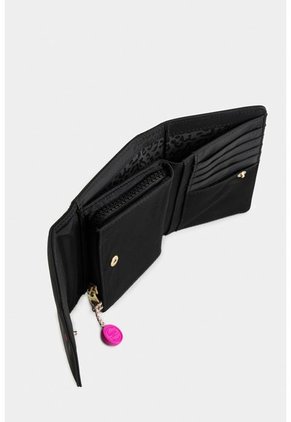 Billetera Fold Davenport En Textil Con Tapa Billetera Fold Davenport En Textil Con Tapa Negro NAPPA