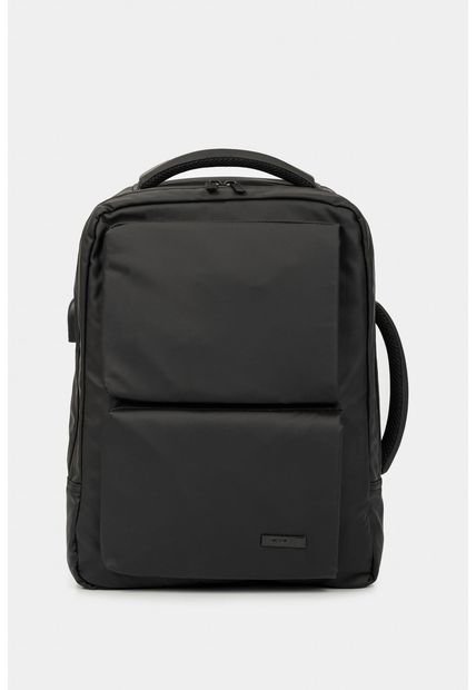 Bolso Para Hombre Tipo Tula Morral Convertible En Maletin Portatil De Mano Con Amplios Bolsillos Frontales Bolso Para Hombre Tipo Tula Morral Convertible En Maletin Portatil De Mano Con Amplios Bolsillos Frontales Negro NAPPA