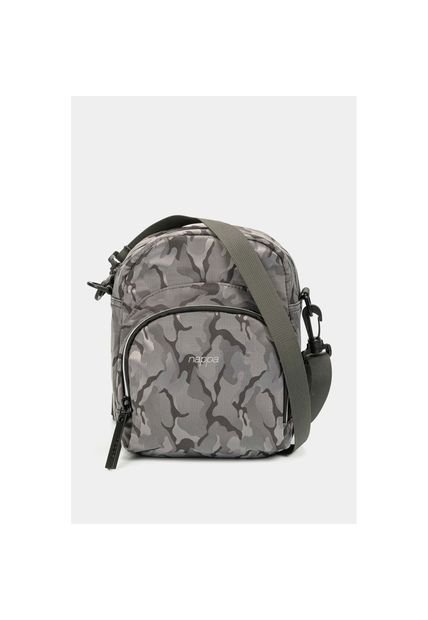 Bolso Tipo Manos Libres Para Hombre En Lona Camuflada De Moda Con Bolsillo Frontal Bolso Tipo Manos Libres Para Hombre En Lona Camuflada De Moda Con Bolsillo Frontal Gris NAPPA