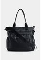 Bolso Tipo Shopping Grande Con Bolsillo Frontal Bolso Tipo Shopping Grande Con Bolsillo Frontal Negro NAPPA de Nappa