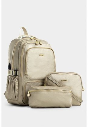 Tula Morral Grande Con Compartimentos Removible Tula Morral Grande Con Compartimentos Removible Dorado NAPPA