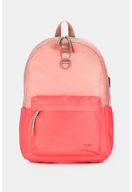 Bolso Tipo Tula Morral Basico En Textil En Bloques De Color Bolso Tipo Tula Morral Basico En Textil En Bloques De Color Coral NAPPA