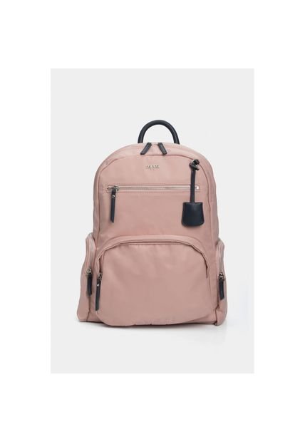 Bolso Tipo Tula Morral Para Mujer En Lona Con Llavero En Sintetico Bolso Tipo Tula Morral Para Mujer En Lona Con Llavero En Sintetico Rosado NAPPA