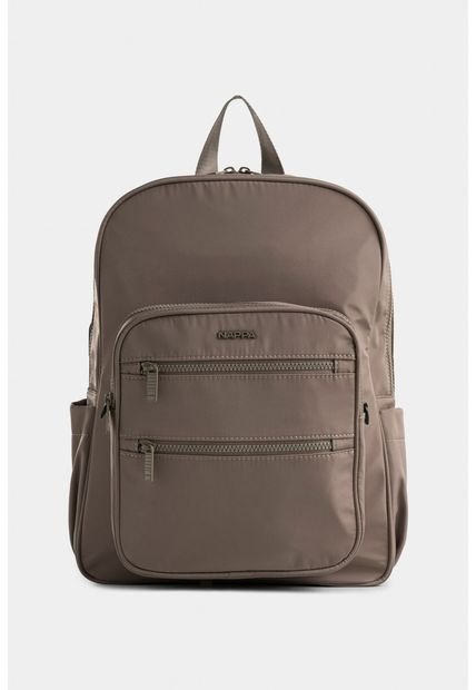 Bolso Tipo Tula Morral En Textil Con Bolsillo Frontal Removible Bolso Tipo Tula Morral En Textil Con Bolsillo Frontal Removible Arena NAPPA