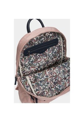 Bolso Tipo Tula Morral Para Mujer En Lona Con Llavero En Sintetico Bolso Tipo Tula Morral Para Mujer En Lona Con Llavero En Sintetico Rosado NAPPA