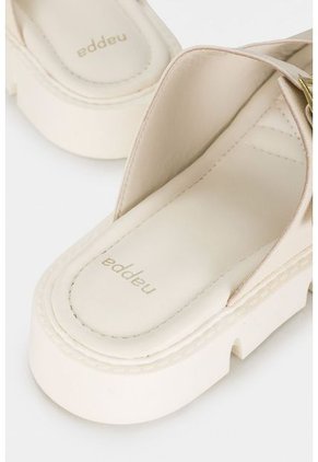 Sandalia Plana Tipo Birken Para Mujer En Sintetico