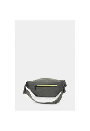 Bolso Para Hombre Tipo Riñonera En Lona Con Cierres Invertidos Y Lineas En Contraste Bolso Para Hombre Tipo Riñonera En Lona Con Cierres Invertidos Y Lineas En Contraste Gris NAPPA