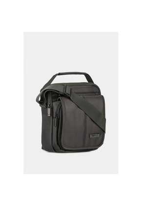 Bolso Tipo Manos Libres Para Hombre En Lona Basico Con Tapa Frontal Bolso Tipo Manos Libres Para Hombre En Lona Basico Con Tapa Frontal Negro NAPPA