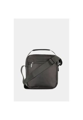Bolso Tipo Manos Libres Para Hombre En Lona Basico Con Tapa Frontal Bolso Tipo Manos Libres Para Hombre En Lona Basico Con Tapa Frontal Negro NAPPA