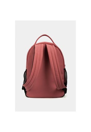 Bolso Tipo Tula Morral Estructurado Para Mujer En Sintetico Liso Con Textura Nubucada Y Bolsillo Frontal Con Mallas Laterales En Contraste