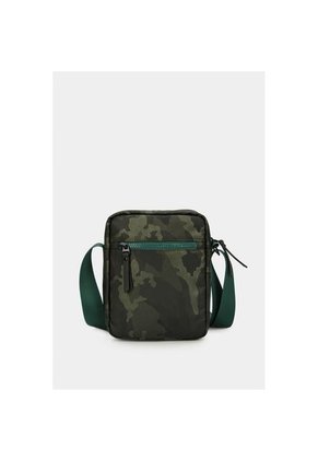Bolso Tipo Manos Libres Para Hombre Con Contraste De Texturas Y Materiales Bolso Tipo Manos Libres Para Hombre Con Contraste De Texturas Y Materiales Verde NAPPA