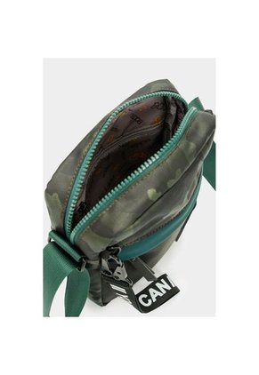 Bolso Tipo Manos Libres Para Hombre Con Contraste De Texturas Y Materiales Bolso Tipo Manos Libres Para Hombre Con Contraste De Texturas Y Materiales Verde NAPPA