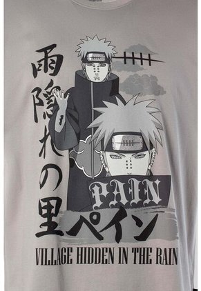 Camiseta De Naruto Shippuden Regular Fit Para Hombre XS