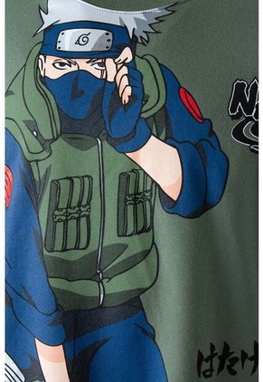 Buzo De Naruto Cerrado Verde Bosque Para Hombre M