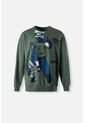 Buzo De Naruto Cerrado Verde Bosque Para Hombre M de NARUTO