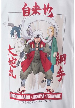 Camiseta De Naruto Shippuden Oversized Fit Para Hombre XS