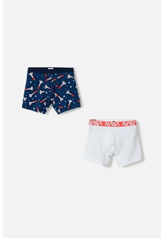 Pack X2 Boxer De La Nasa Multicolor Para Niño 10 NASA