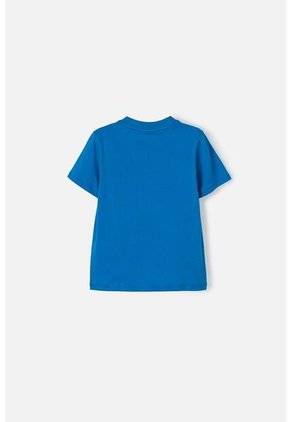 Camiseta De Nasa Manga Corta Azul Para Niño 2T A 5T 2T