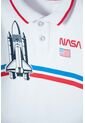 Camiseta Tipo Polo Nasa Blanco Para Niño 2T A 5T 3T de NASA