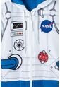 Chaqueta De La Nasa Abierto Blanca Y Azul Para Niño 2T A 5T 5T de NASA
