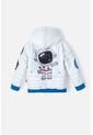 Chaqueta De La Nasa Abierto Blanca Y Azul Para Niño 2T A 5T 5T de NASA