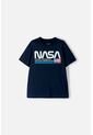 Camiseta Nasa Manga Corta Azul Para Niño 4 de NASA
