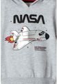 Buzo De La Nasa Con Capucha Gris Para Niño 2T A 5T 3T de NASA