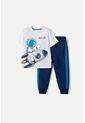 Conjunto De La Nasa Con Pantalón Largo Blanco Y Azul Para Niño 2T A 5T 4T de NASA
