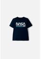 Camiseta Nasa Manga Corta Azul Oscuro Para Niño 2T A 5T 4T de NASA