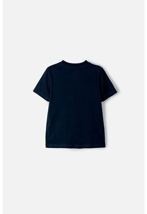 Camiseta Nasa Manga Corta Azul Oscuro Para Niño 2T A 5T 4T