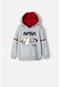 Buzo De La Nasa Con Capucha Gris Para Niño 2T A 5T 4T de NASA