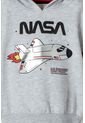 Buzo De La Nasa Con Capucha Gris Para Niño 2T A 5T 4T de NASA