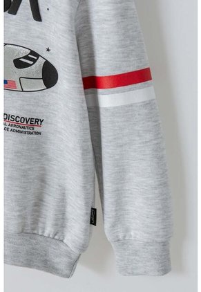 Buzo De La Nasa Con Capucha Gris Para Niño 2T A 5T 4T