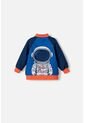 Chaqueta De La Nasa Con Cierre Azul Y Naranja Para Bebé Niño 18-24 de NASA