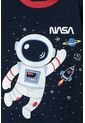 Pijama De La Nasa Con Pantalón Largo Azul Y Rojo Para Niño 2T A 5T 3T de NASA